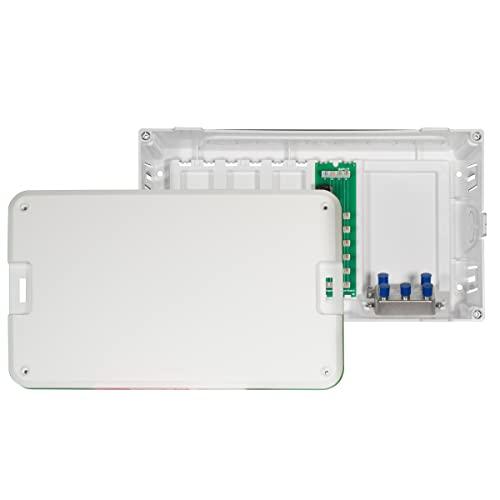 On-Q Legrand - OnQ, Cable Management, Structured Media Enclosure, In-Wall Enclosure for MDU, Screw-On Cover, 8 inch, Glossy White, EN0800