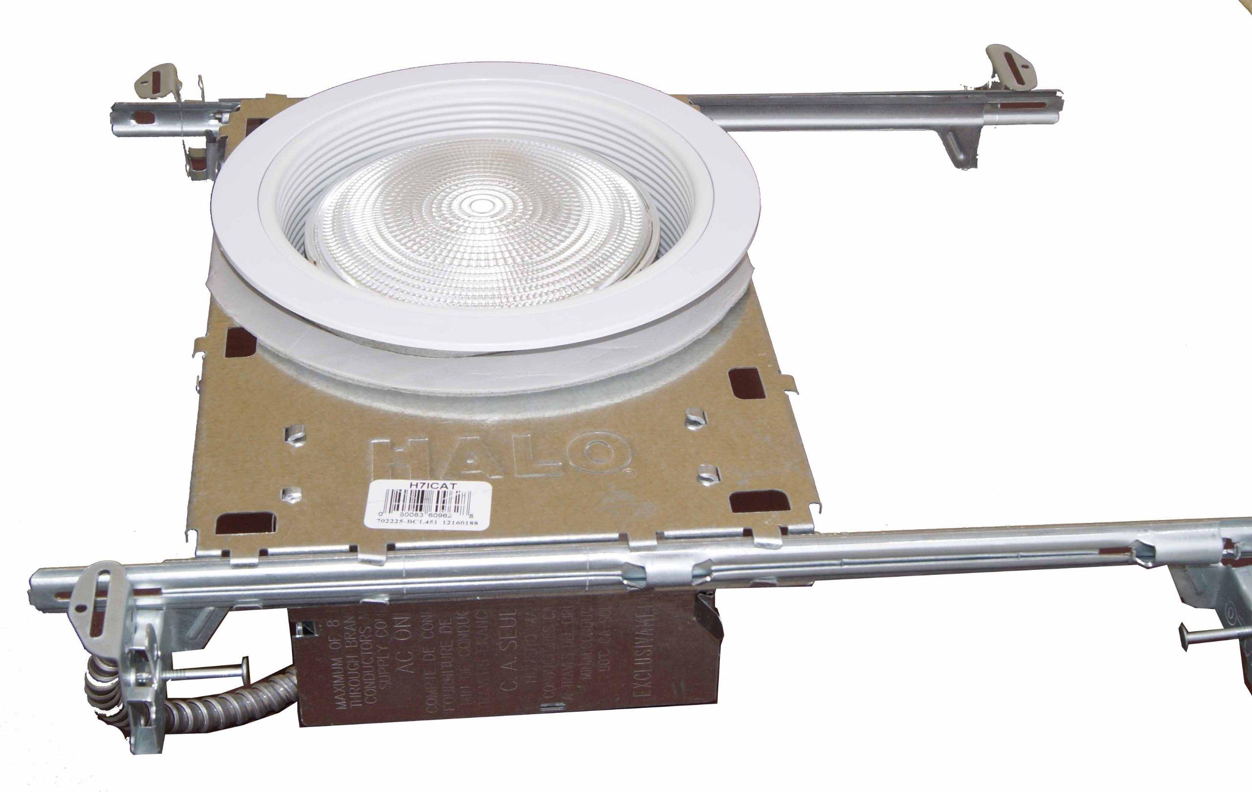 Joint Bright Lighting 12 Pack-6\" Stepped Baffle Trim with Plastic Ring for Par30/r30 Line Voltage Recessed Can Light-White-2 Rings