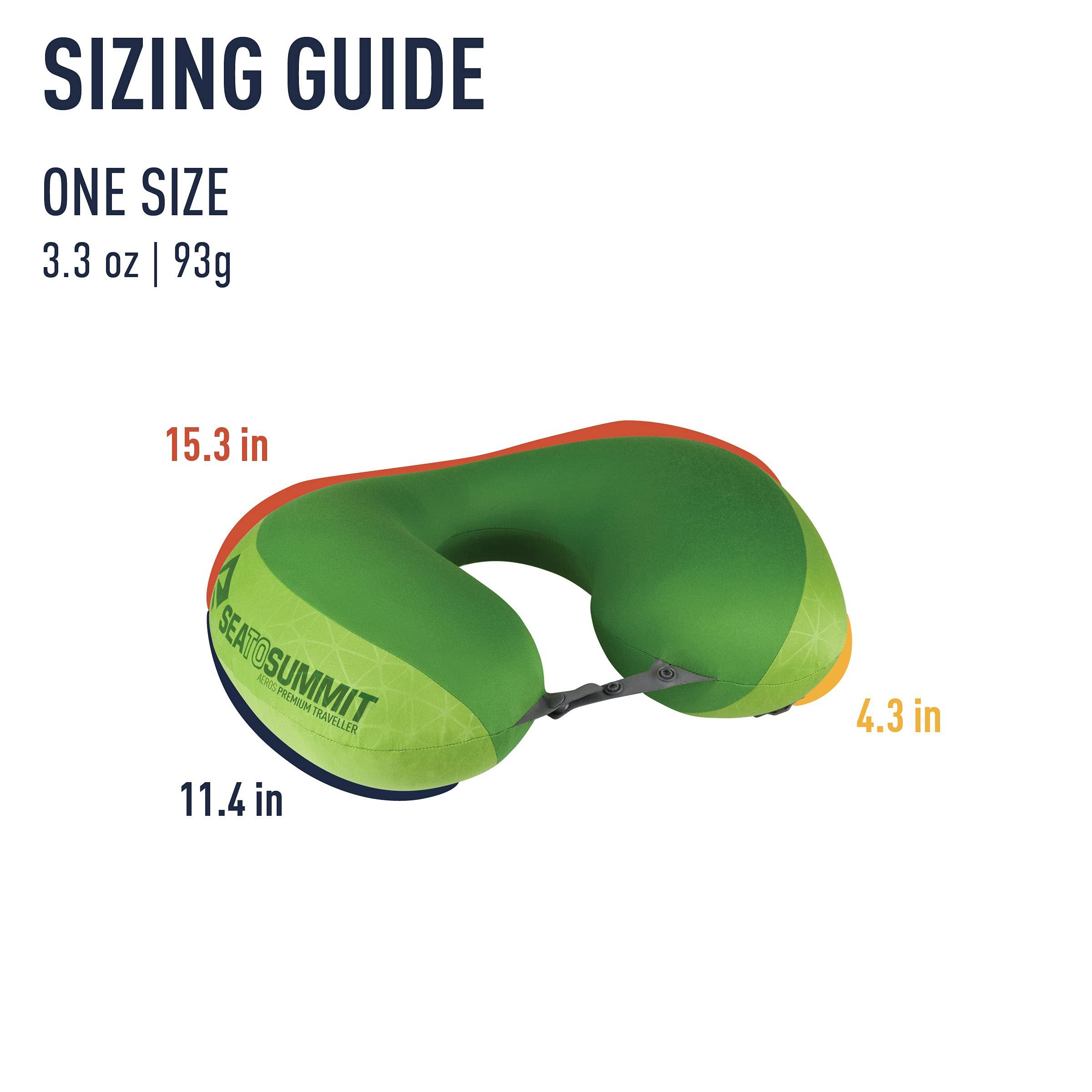 Sea to Summit Sea to Summit Aeros Premium Traveller Inflatable Neck Pillow, Navy Blue