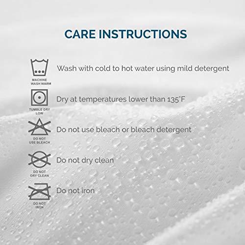 LUCID LUCID Premium Hypoallergenic 100% Waterproof Mattress Protector - Universal Fit, Cotton Terry Top, King