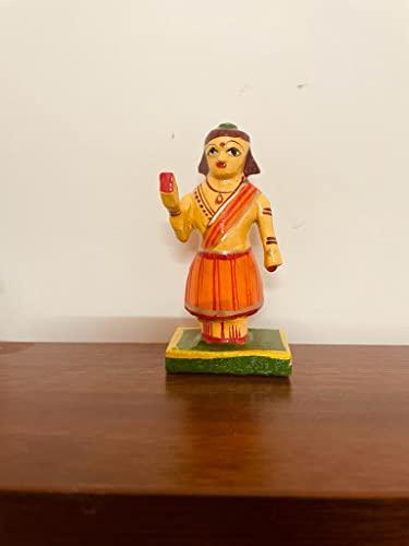 HAST SHILP HAST SHILP Wooden Vishnu Dashavataram Golu Navrathri Golu Dolls Set Collectible Handicraft Art (10cm x 4cm x 4 cm), Dasavatharam