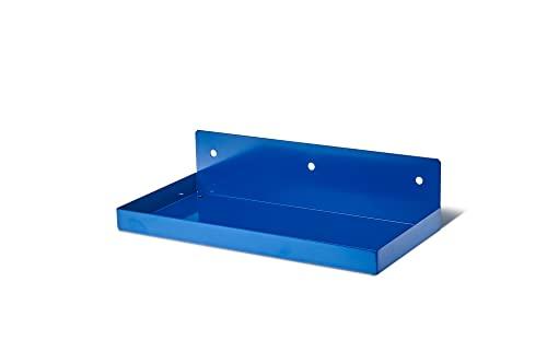 Triton Products Triton Products 76126-36 DuraHook 12 Inch W x 6 Inch Deep Blue Epoxy Coated Locking Steel Pegboard Shelf with 36 Piece DuraHook Locking Pegboard Hook Assortment