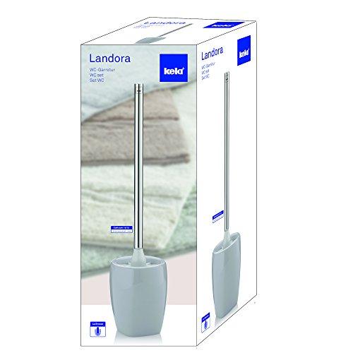 Kela Kela Toilet Brush Set Landora Collection, Glacier Grey