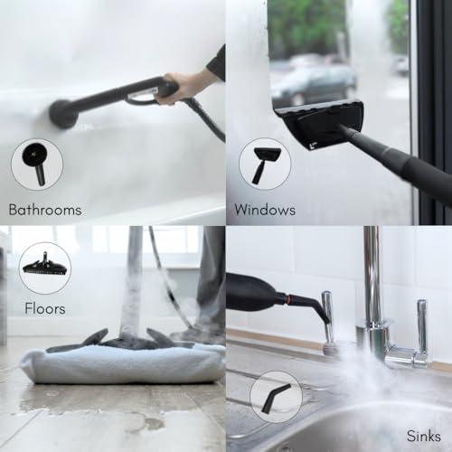 Ewbank Ewbank 1800W Steam Cleaner, with attachments, Carpets, Tile, Floors, car, Upholstery, Bathroom, Kitchen, Windows, Grout
