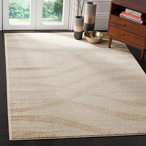 Safavieh SAFAVIEH Adirondack Collection Area Rug - 9\' x 12\', Cream & Champagne, Modern Wave Distressed Design, Non-Shedding & Easy Care, Ideal for High Traffic Areas in Living Room, Bedroom (ADR125W)