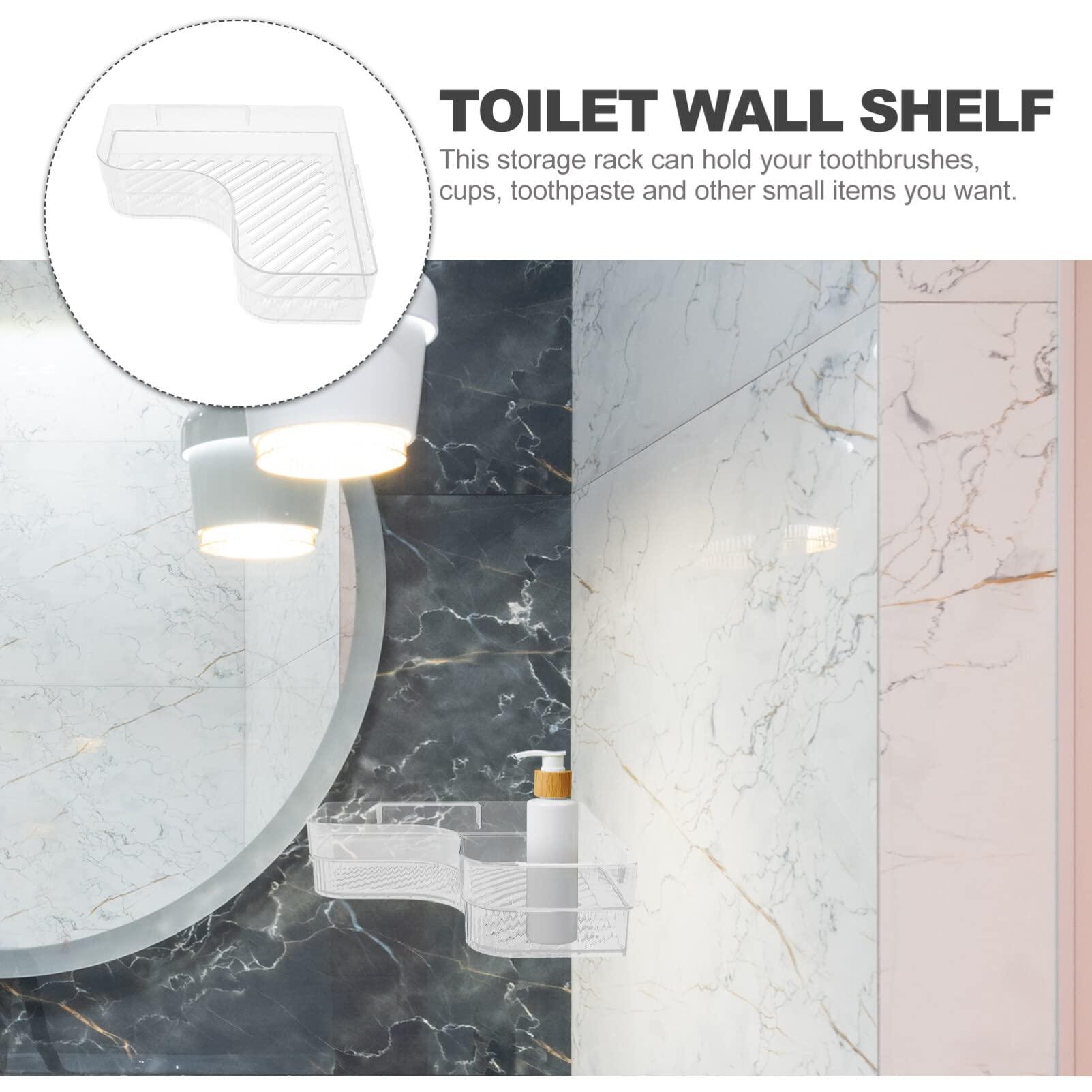 Alipis Alipis Bathroom Corner Shelf Shampoo Bottle Holder Bathroom Corner Rack Shower Stuff Wall-mounted Rack Bath Shampoo Holder Wall Mounted Toilet The Pet Shower Supplies Cosmetic