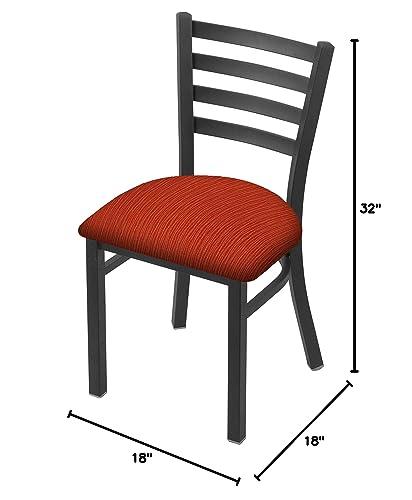 Holland Bar Stool Co. Holland Bar Stool Co. 400 Jackie 18\" Chair with Pewter Finish and Graph Poppy Seat