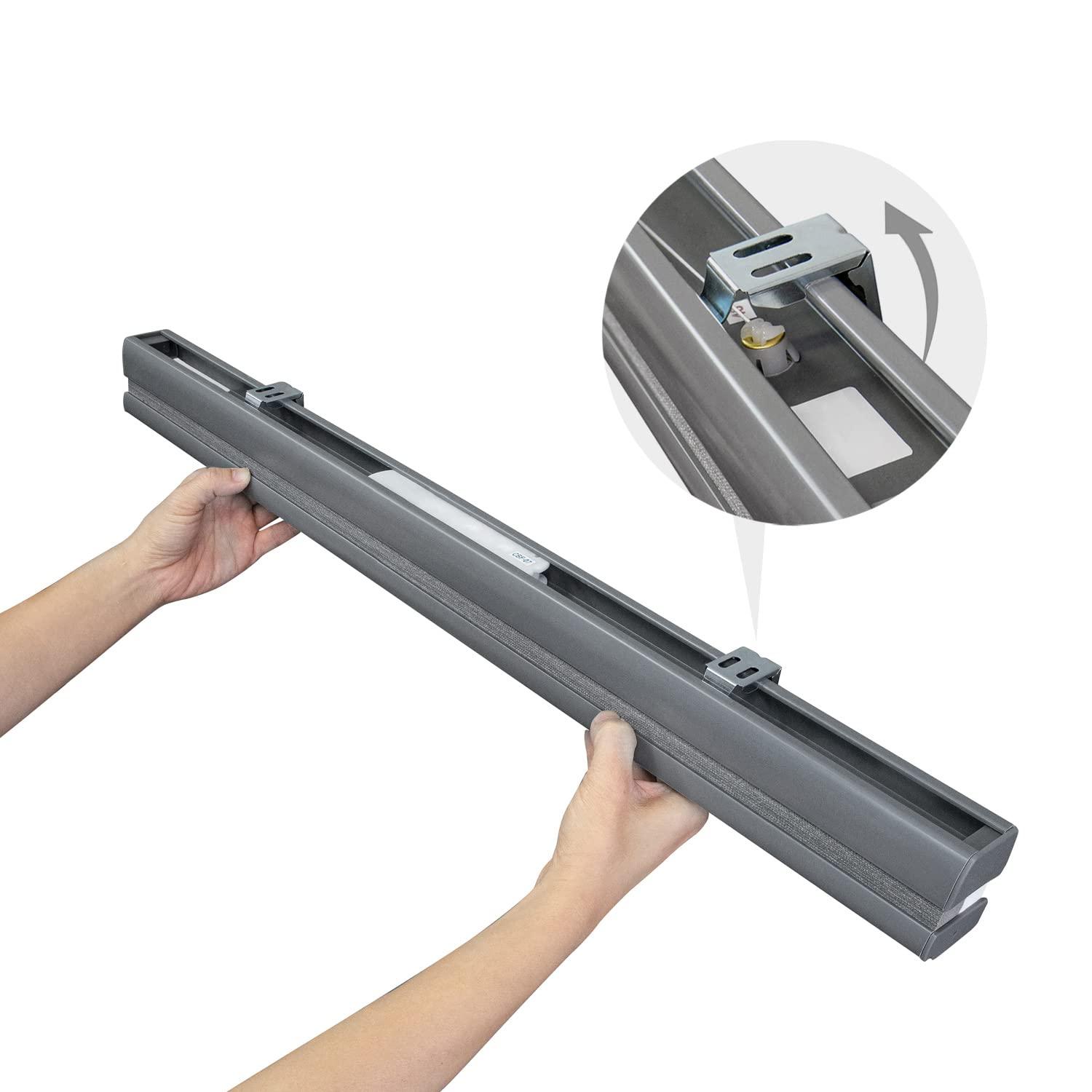 CHICOLOGY CHICOLOGY Cellular Shades, Top Down Bottom Up Shades, Custom Blinds for Windows, Window Shades for Home, Door Blinds, Window Coverings, Cellular Blinds, Dark Grey (Light Filtering), 34" W x 48" H