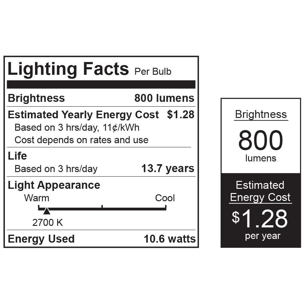 Feit Electric Feit Electric A19 LED Light Bulb, 65W Equivalent IntelliBulb Switch to Dim, E26 Medium Base, 800 Lumens 2700K Soft White - OM60/3DIMCA/LEDI
