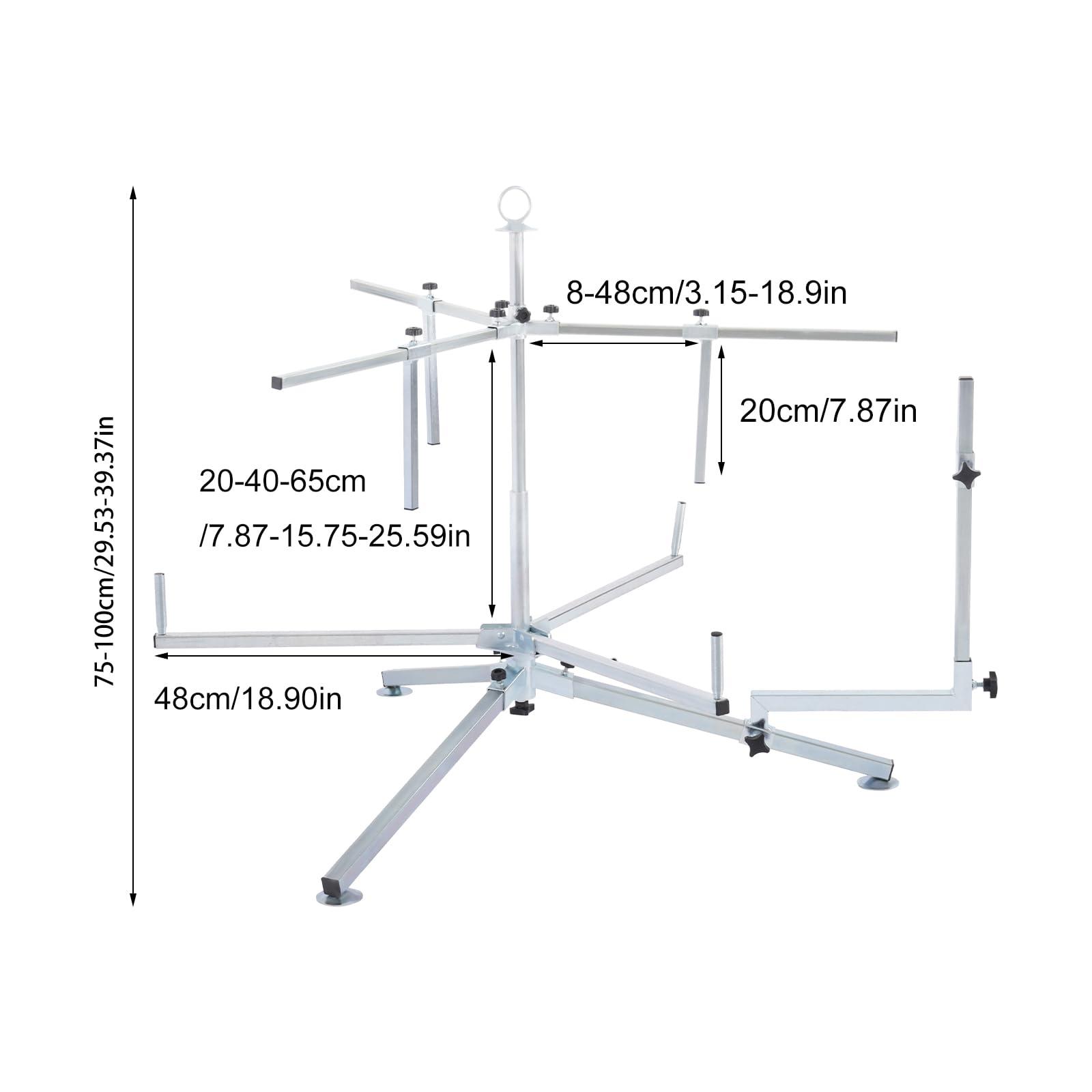 QUSKLISU Pipe Reel Dispenser, Underfloor Heating Galvanized Pipe Drainer Galvanized Pipe Winder, Dispenser for PEX/PERT Pipes Heavy Duty Pipe Uncoiler