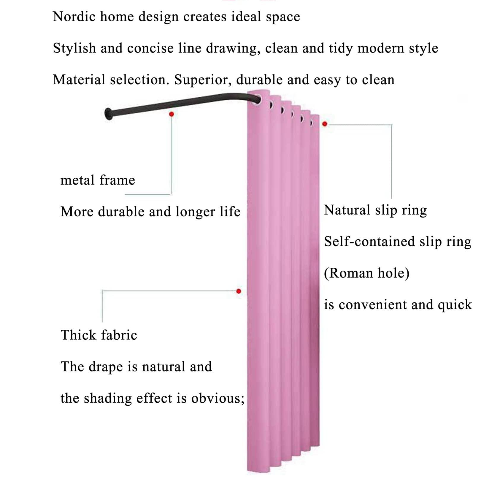 JMCAJIE Clothing Store Fitting Room L-Shaped,for Privacy Protection And Room Divider, Simple Mobile Changing Room, Dressing Room,Wall Mounted,Mall Simple Changing Room And Display Rack, Easy To Install