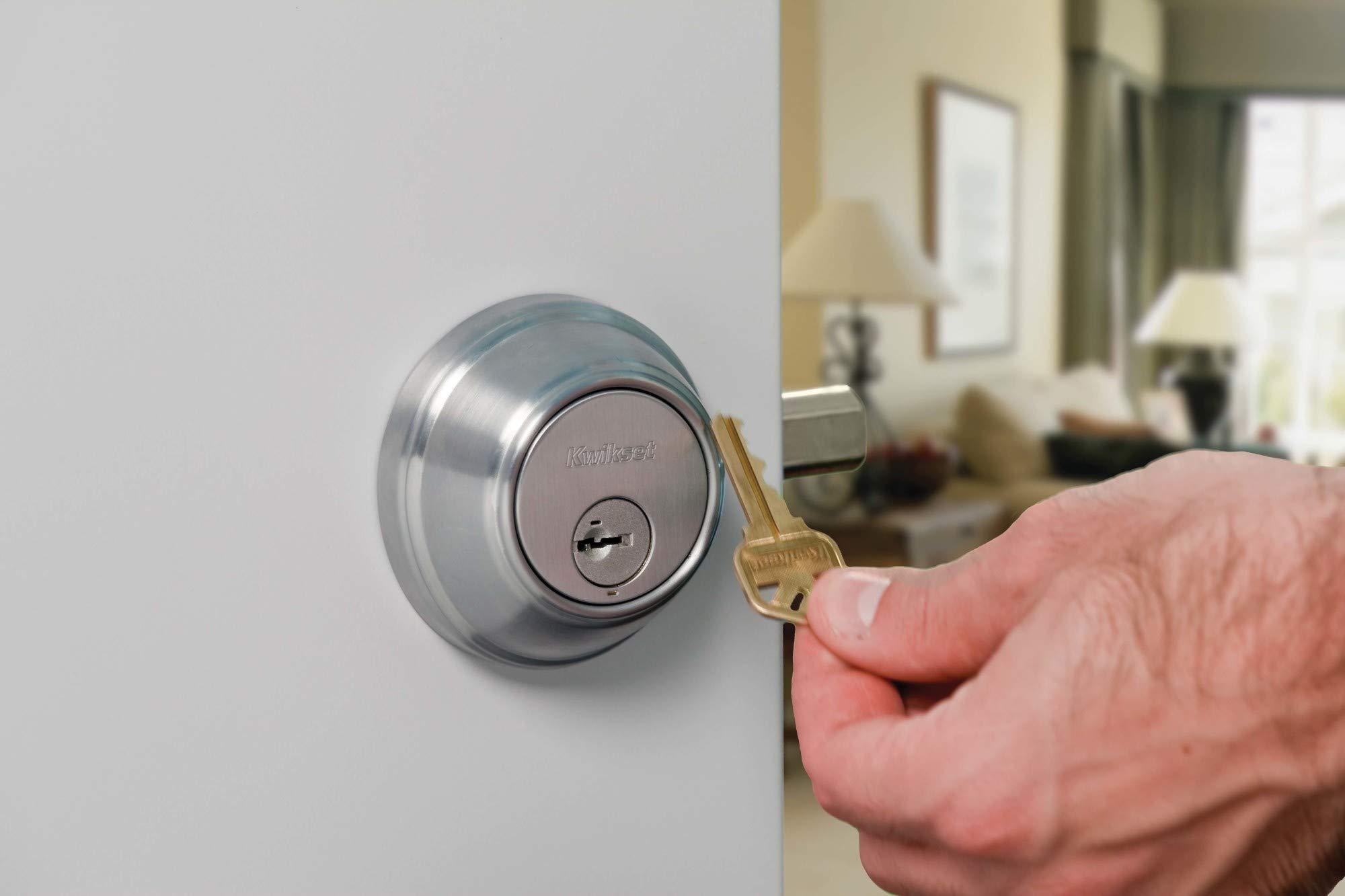 Kwikset Kwikset 985 Double Cylinder Deadbolt featuring SmartKey in Polished Brass
