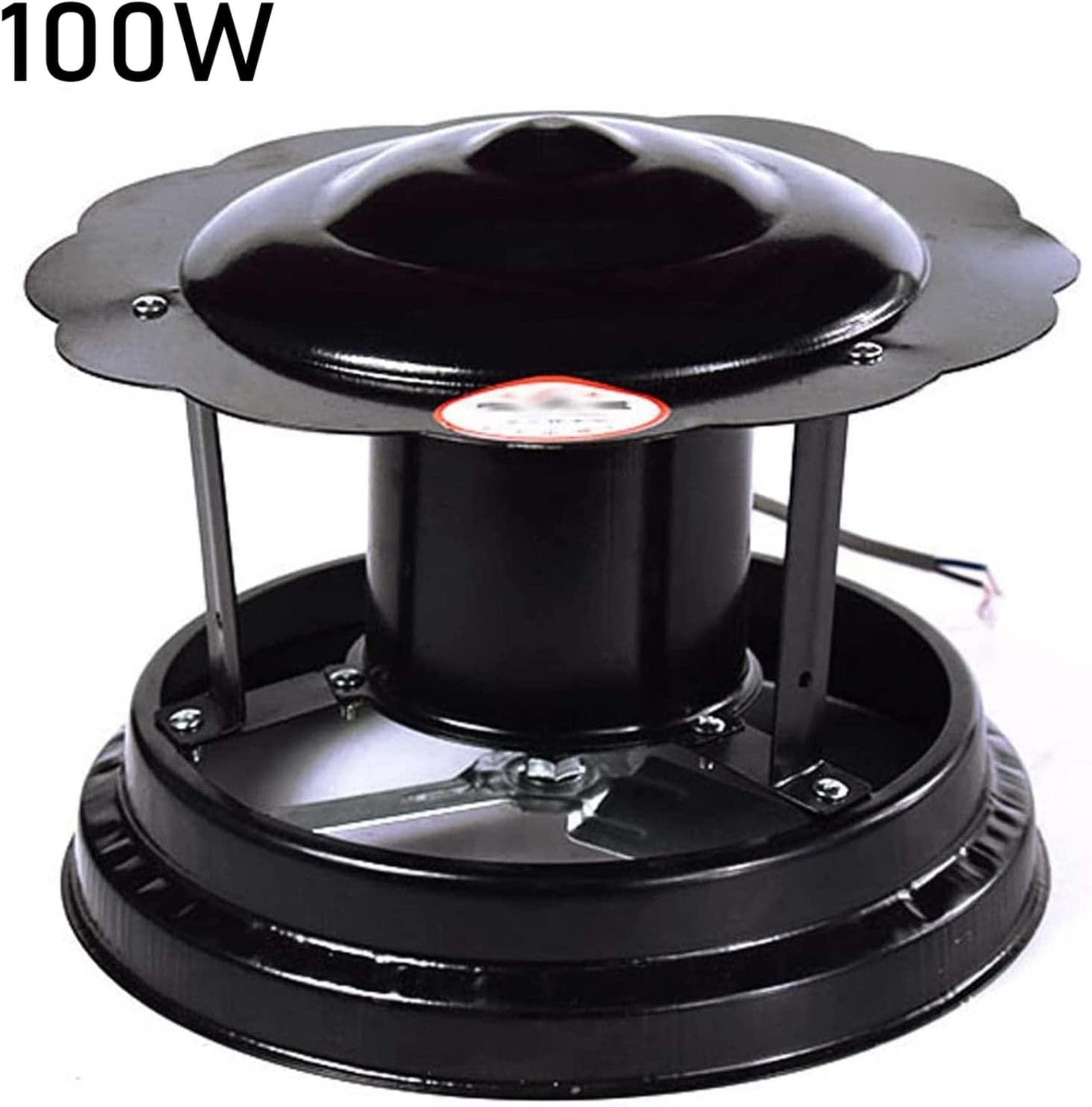 BTURYT BTURYT Chimney Fan Chimney Smoke Evacuator, 50W/60W/100W Fireplace Exhaust Fan Flue Fan Chimney Draft Inducer Chimney Exhaust Fan for Fireplace(Black)