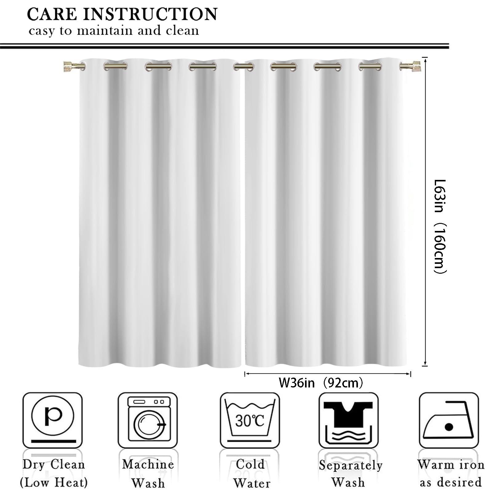 UHKGDS Grey Dark Cloud Sky Insulated Curtains, Tropical Beach Theme Grommet Window Drapes, Ocean Palm Tree Beach Seaview Blackout Curtain, For Boys Girls Bedroom Playroom Living Room Home Decor-W72xL63in