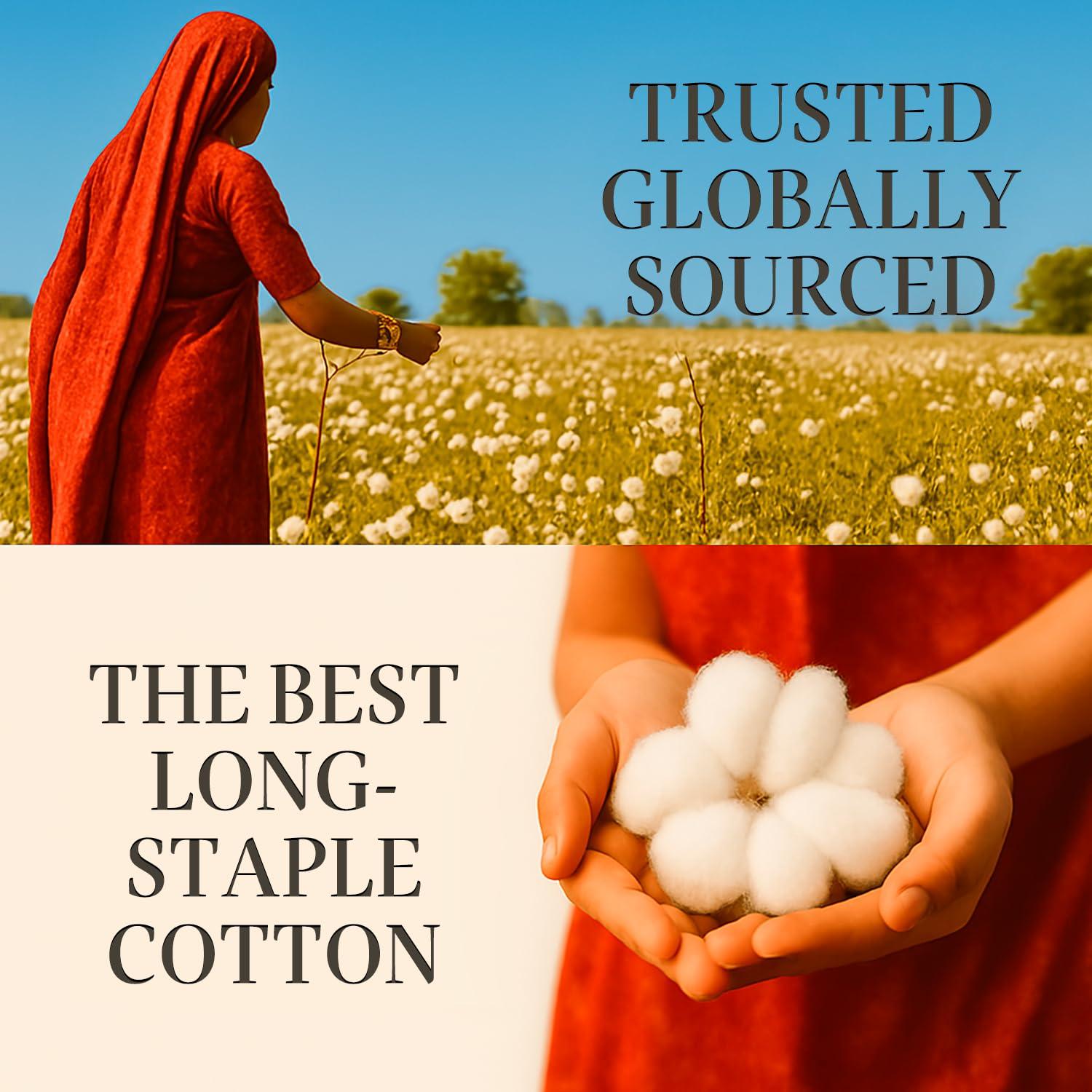 Hyde Lane Hyde Lane Luxury 1000 Thread Count 100% Cotton California King Bed Sheets | Very Comfy Soft & Thick with Deep Pocket - Fits up to 18\" Mattress, Cotton Bed Sheets Cal King - 4 PC (Ivory/Cream)