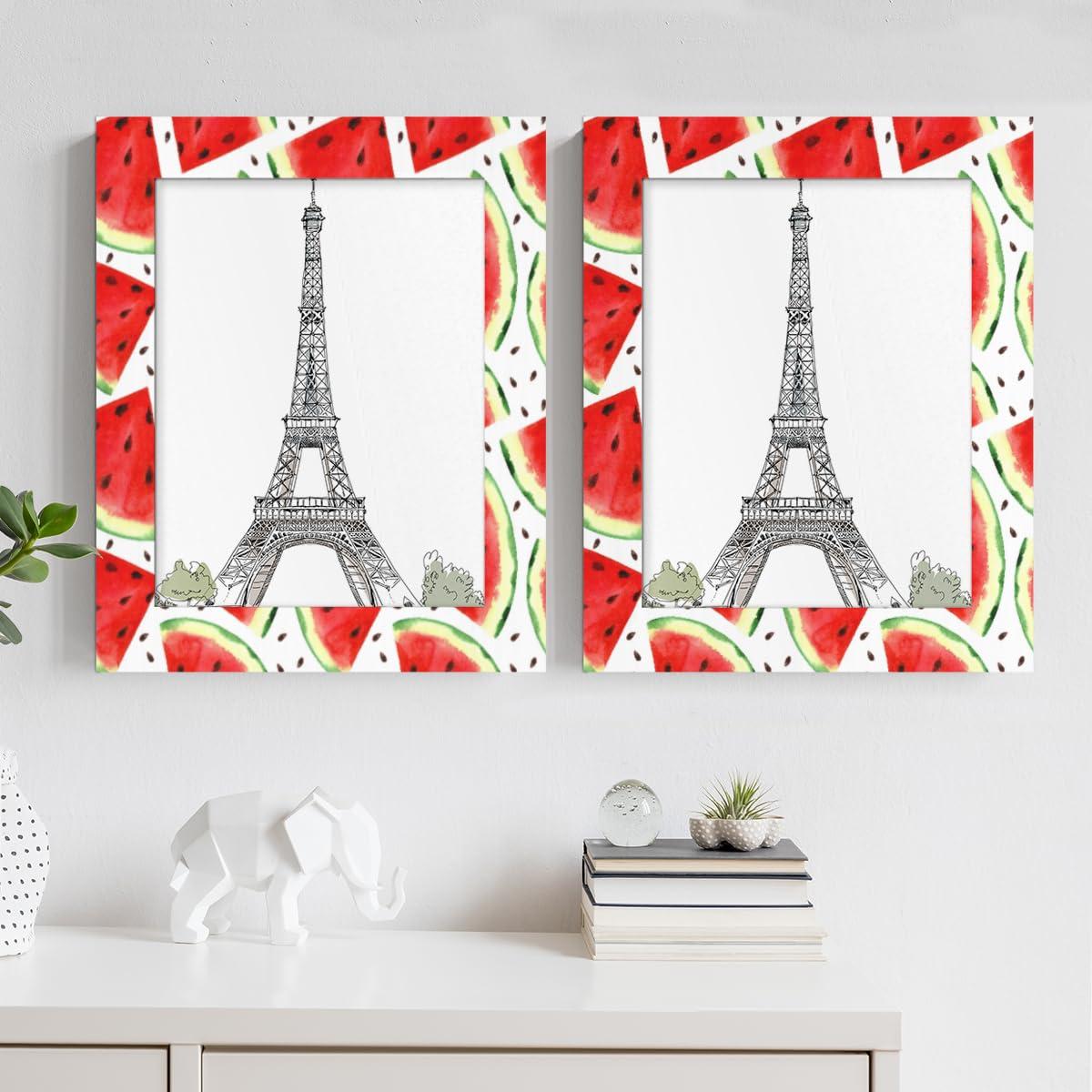 Fzsopd Fzsopd Watermelon 8x10 Picture Frame Wooden Photo Frame for Wall and Tabletop Display Home Decor Office Wedding Gift