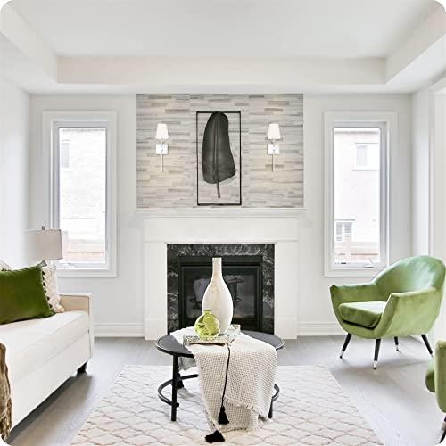 Kira Home Kira Home Torche 20" Wall Sconce/Wall Light + Linen Shade, Chrome Finish