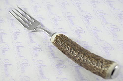 Sheffieldcutleryshop Six Genuine Stag Horn/Antler Handle Table Forks Boxed Made in Sheffield England