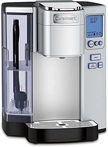 Cuisinart Cuisinart Coffee Maker, Single Serve 72-Ounce Reservoir Coffee Machine, Programmable Brewing & Hot Water Dispenser, Stainless Steel, SS-10P1,Silver