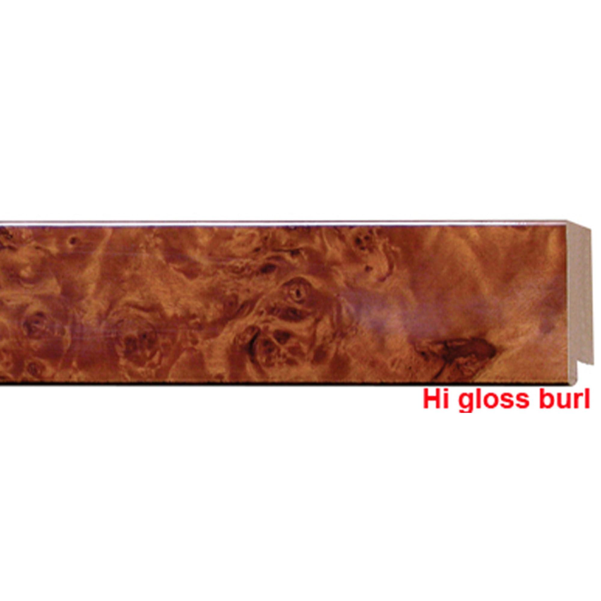 CustomPictureFrames.com 16x20 Brown Veneer Real Wood Picture Frame Width 1.75 Inches | Interior Frame Depth 0.5 Inches | Ruben Mid Century Photo Frame Complete with UV Acrylic, Foam Board Backing & Hanging Hardware