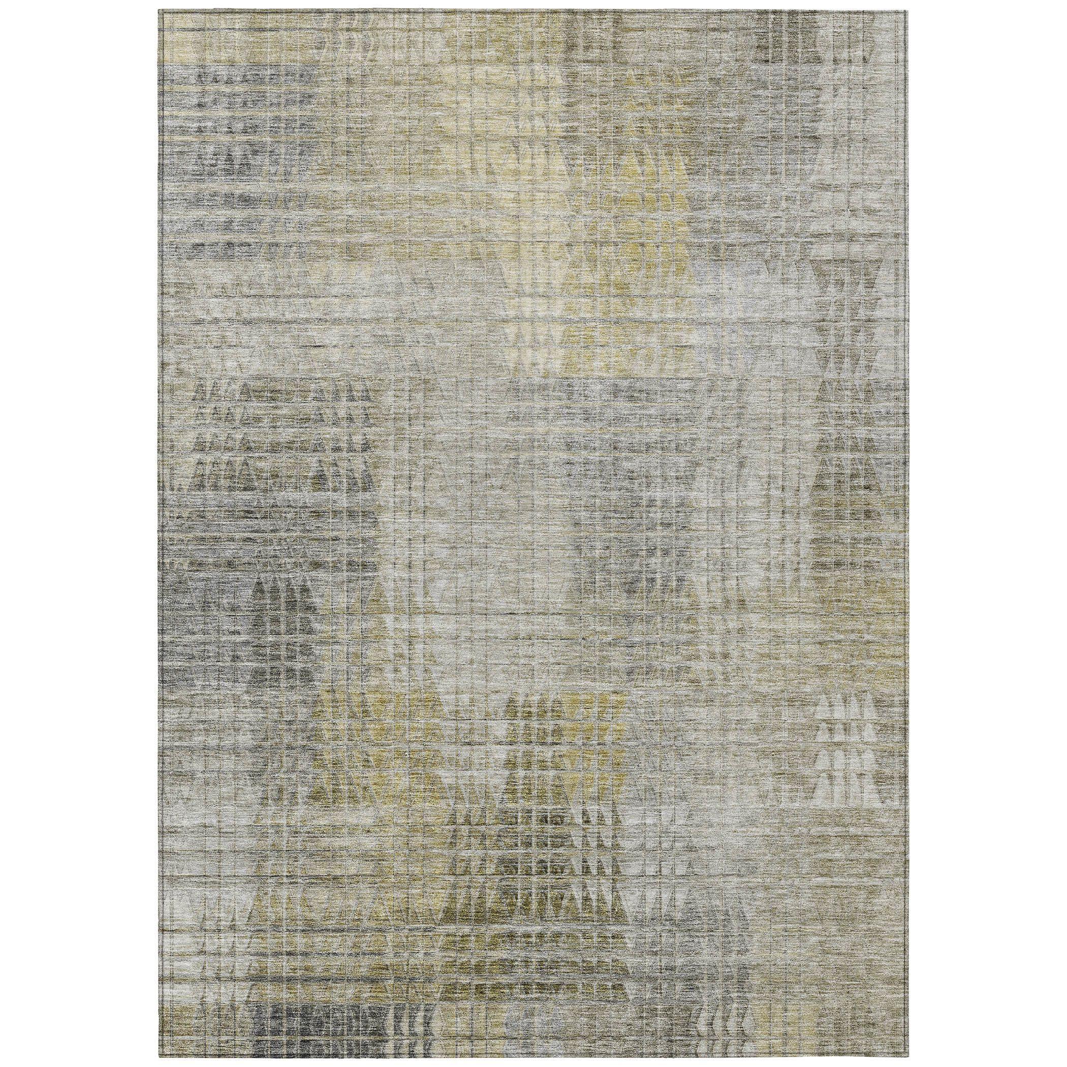 Addison Rugs Addison Rugs Chantille ACN828 Taupe 8' x 10' Indoor/Outdoor, Machine Washable, Easy Clean, Non Shedding, Bedroom, Living Room, Dining Room, Kitchen, Patio Rug