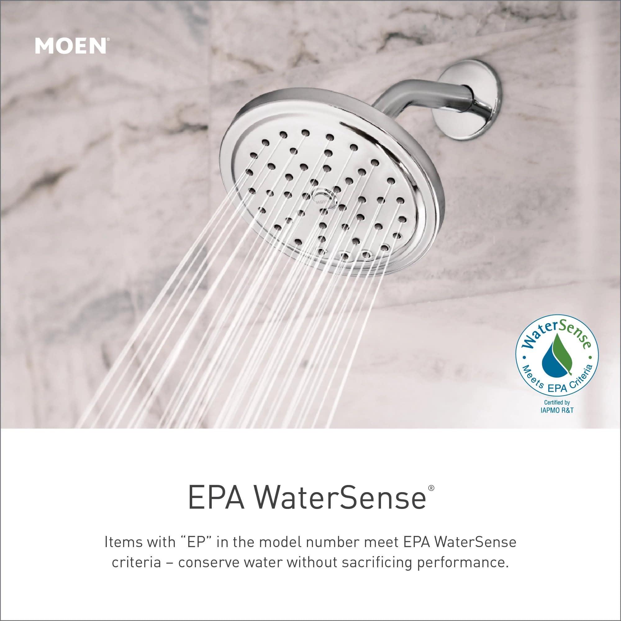 Moen Moen Align Chrome Posi-Temp Pressure Balancing Eco-Performance Modern Shower Trim Kit, Valve Required, T2192EP