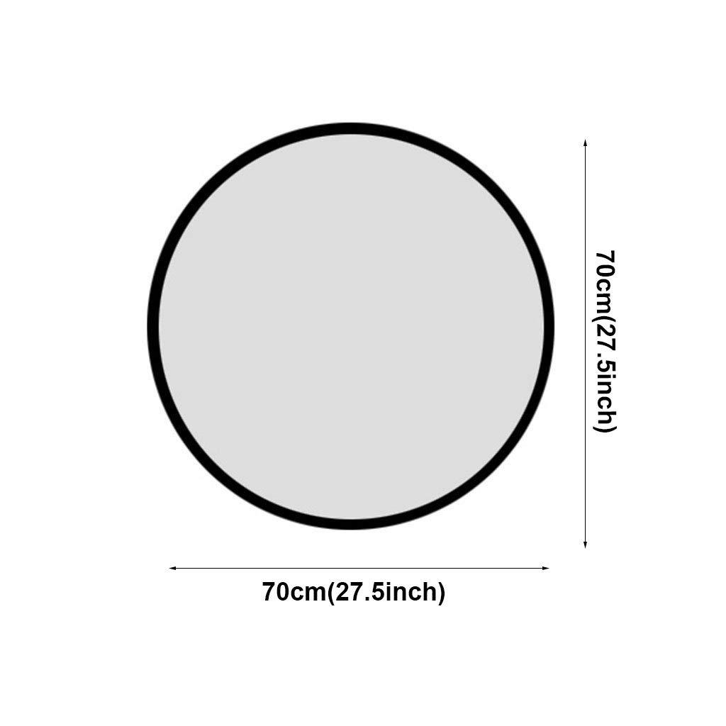 LAXF-Mirrors Modern Large Round Mirror, Round Wall Mirror, Circle Metal Framed Mirror, Home Decor Mirror, Black Mirror for Bathroom, Living Rooms, Entryways