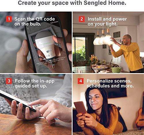 Sengled Sengled Smart Light Bulbs 100W, Zigbee Hub Required, Extra Bright Smart Bulbs Work with Alexa, Google, SmartThings, Echo 4th, Echo Show 10, Echo Plus, Dimmable A19 LED Light 5000K 1500LM, E26 1 Pack