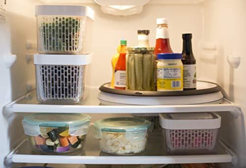 OXO OXO Good Grips Lazy Susan Turntable, 16-Inch,White (Pack of 2)