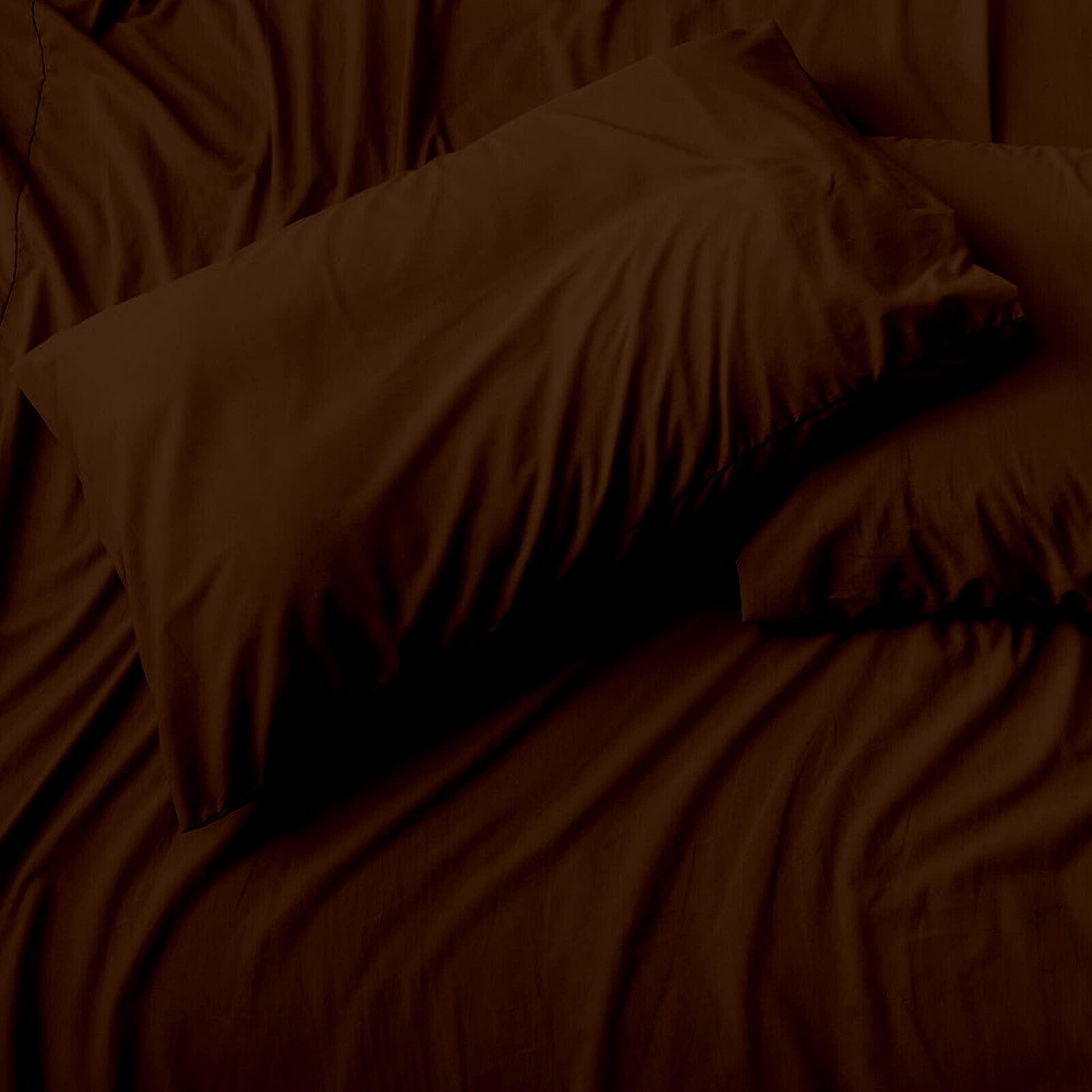 MGPS MGPS Split Head Cal-King Sheets Split Top Cal-King Sheets 800-TC 100% Egyptian Cotton Sheet Set 12-Inch Deep-Pockets Sheets Sets for Adjustable Beds, |30\" Top Split California-King, Chocolate|