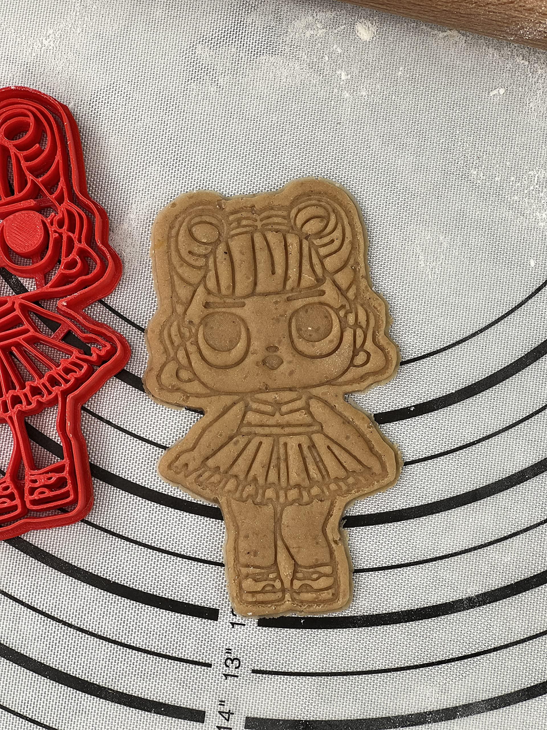 3D Kitchen Art L.O.L Surprise Doll Cookie Cutter and Mold LOL 5-Inch-Scale Produced by 3D Kitchen Art (Doll 5)
