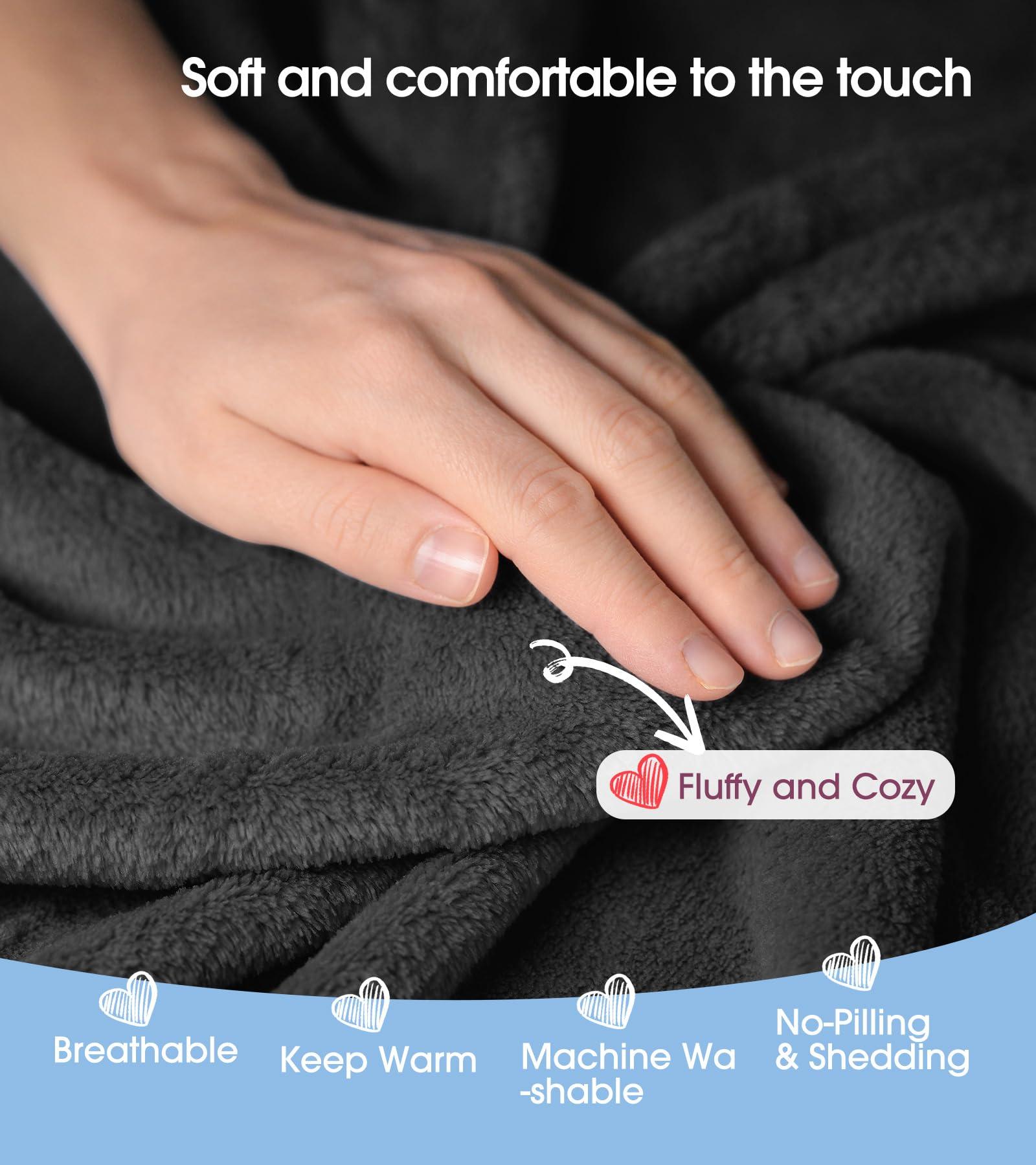 RUSFYUNM Custom Blanket with Photos Text Customized Picture Blankets Personalized Flannel Throw Blanket for Kid Adult Mother Father Friends Lovers Pets Personalized Gifts Birthday Halloween Christmas 30*40 In