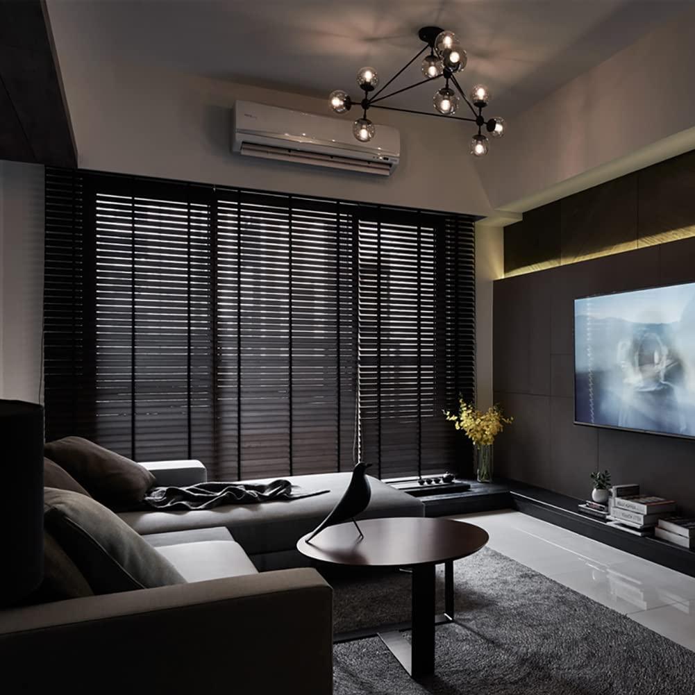 WAHHWF Waterproof Blinds for Bathroom Shower Window, Black PVC Venetian Blinds with Tapes, 2 inch Slats, 23.6 31.5 39.4 47.2 55.1 inch Wide Horizontal Blind for Home Office (Size : 80x180cm(31.5"x70.9"))