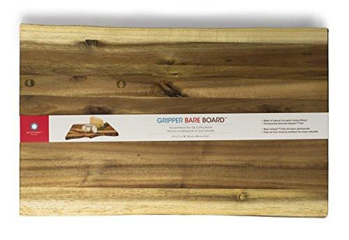 Architec Architec Gripperwood Bare Acacia Cutting Board, Non-Slip Gripper Feet, 11" by 17"