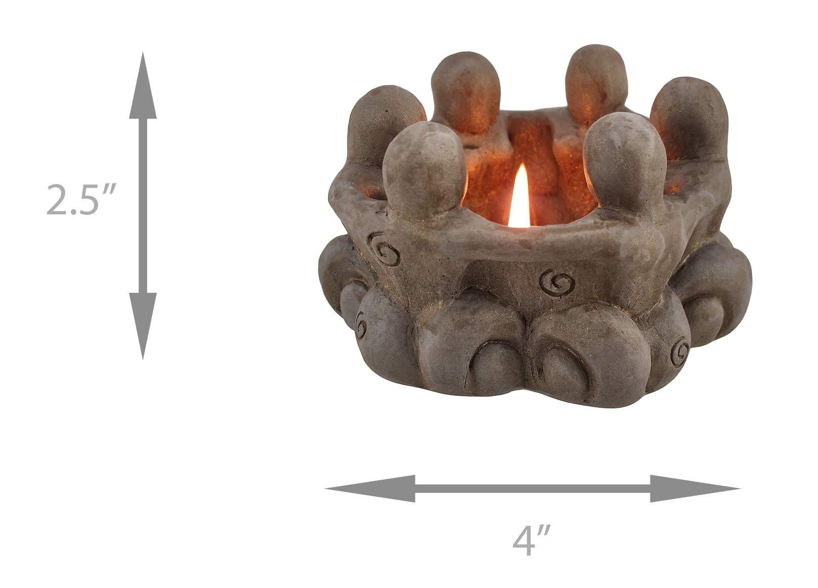 Things2Die4 Things2Die4 Goddess Circle Ceramic Tea Light Candle Holder Pagan Wiccan