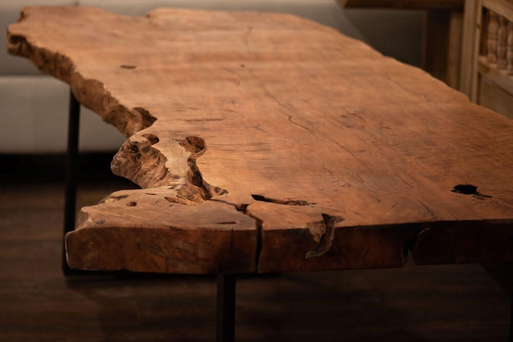 Treevona RESINHOMEFURNITURE Large Indoor Classic Live Edge Dining Table Epoxy Coffee Table Living Room Table for 2, 4, 6, 8 Epoxy Table Top Wooden Walnut Table Home Dcor (Without Stand, 36 x 24 Inches)