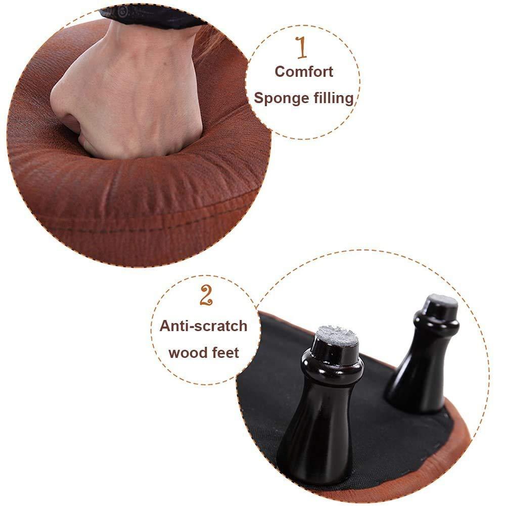 QQXX QQXX Ottoman Animal Footstool Cushion,Artificial Leather Horse Animal Storage Stool,Sofa Bench,27\"seat Height Shoes Changing Stool,with Solid Wood feet - Nursery,Bedroom,Game Room and Living Room fu