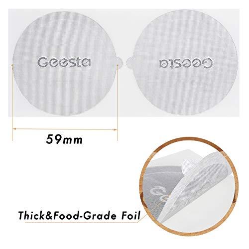 Geesta GEESTA Reusable Aluminum Foil Seals Kit Compatible with Nespresso Vertuoline Capsules