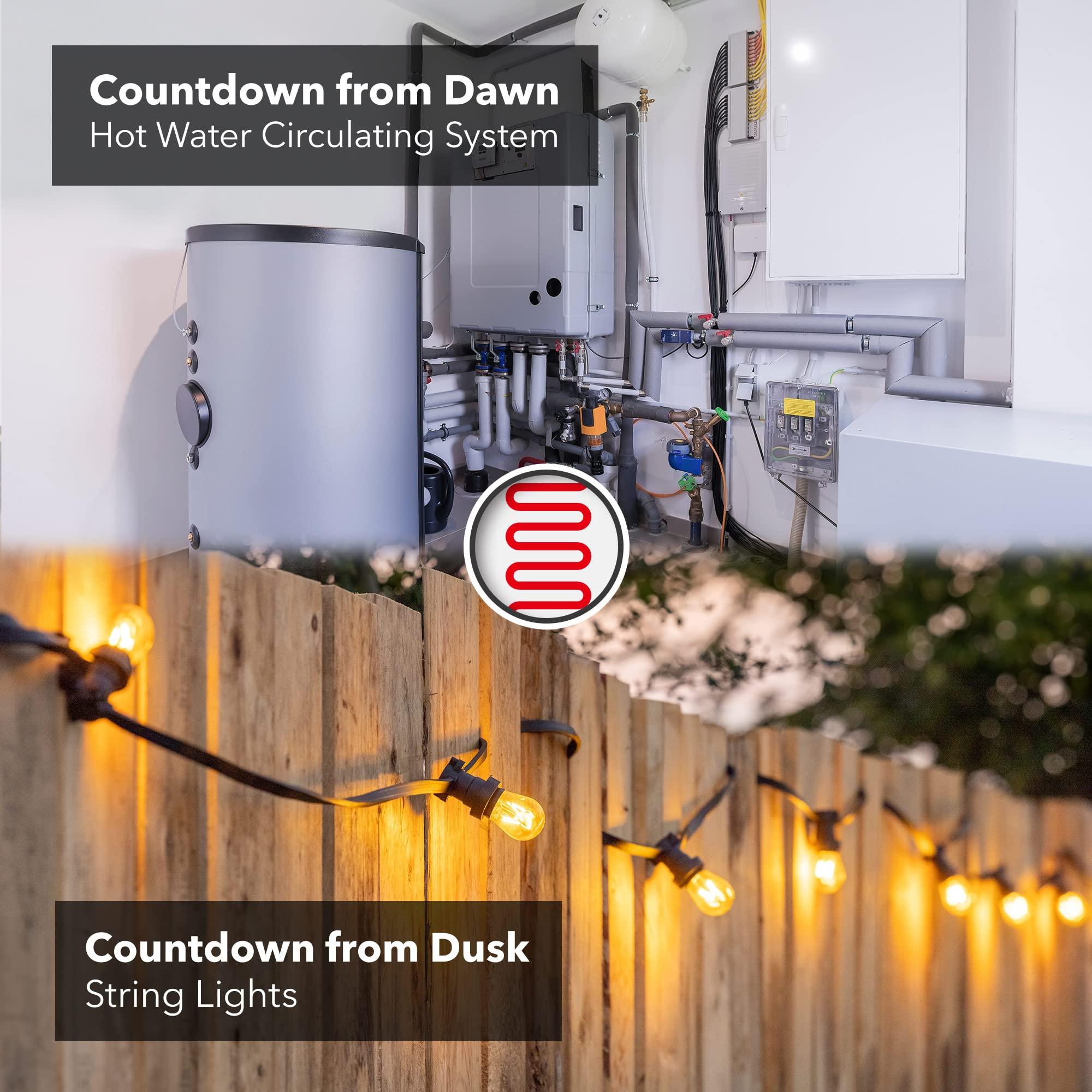 BN-LINK BN-LINK Short Period Repeat Cycle Intermittent Timer, Interval Timer - Day, Night, or 24 Hour Operation, Photocell Light Sensor Dusk to Dawn for Hydroponics Aquaponics Aeroponics