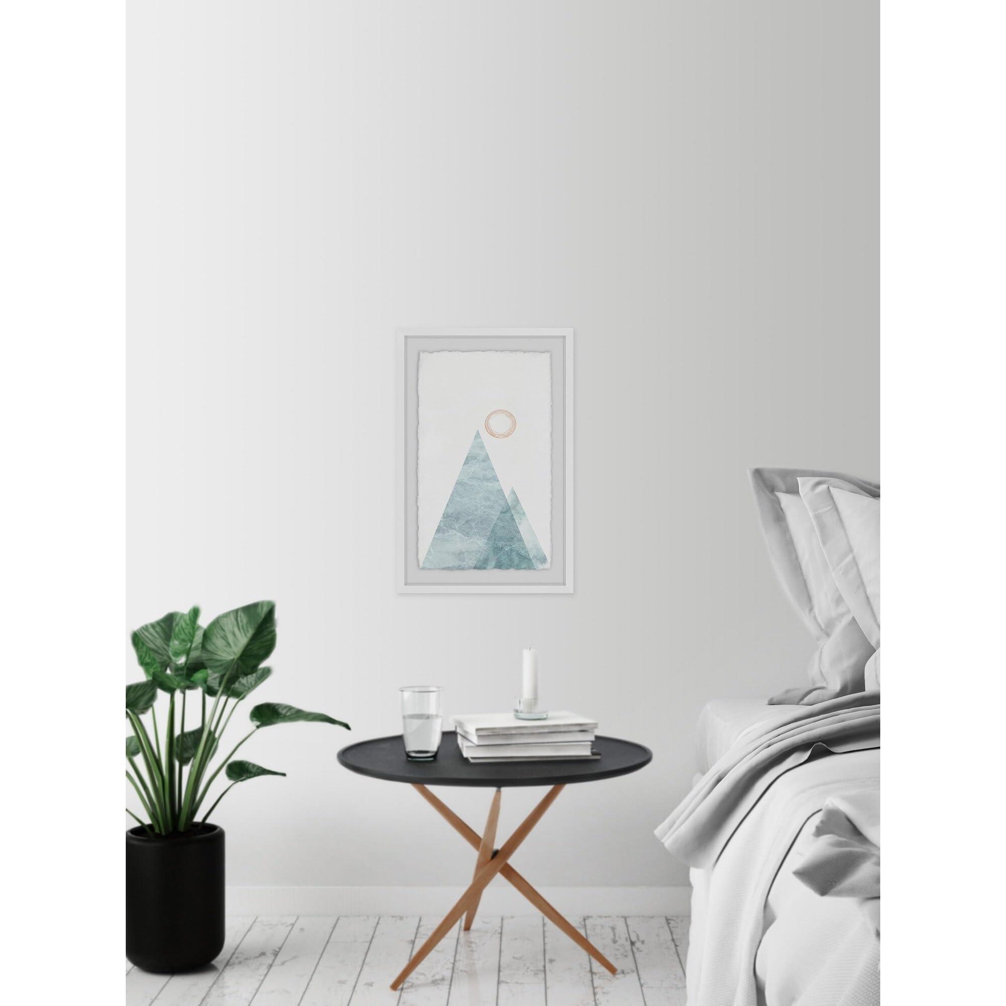 Marmont Hill Marmont Hill - Handmade Mountain of Sea Framed Print 16 x 24
