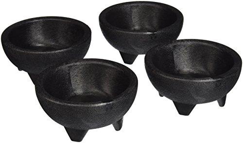 Winco Winco Molcajete Salsa Bowls, 10-Ounce, Black, Medium