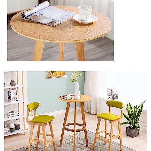 FEELIN Bar Table Coffee Table Small Bar With Foot Ring High Table Simple High Leg Small Round Table Coffee Table Home Bar Table Bar Table Dining Table Pub Table High Top Table ( Color : A , Size : Small )