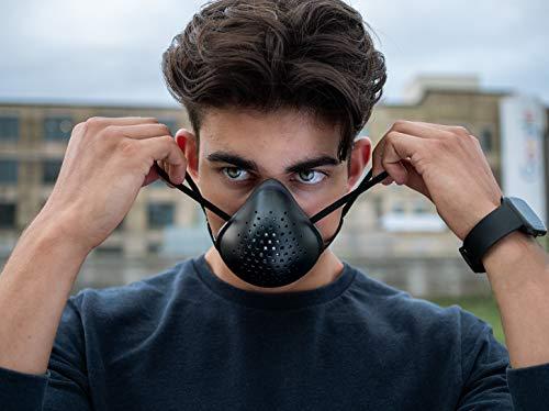 O2 Canada O2 Canada O2 Industries O2 Curve Mask 1.2, Premium Respiratory Protection, Reusable Face Mask - 3 Pack of Filters Included - Low Nose Bridge Fit