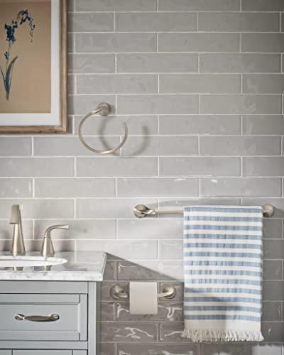 Moen Moen Y1208BN Oxby Collection Pivoting Toilet Paper Holder, Brushed Nickel