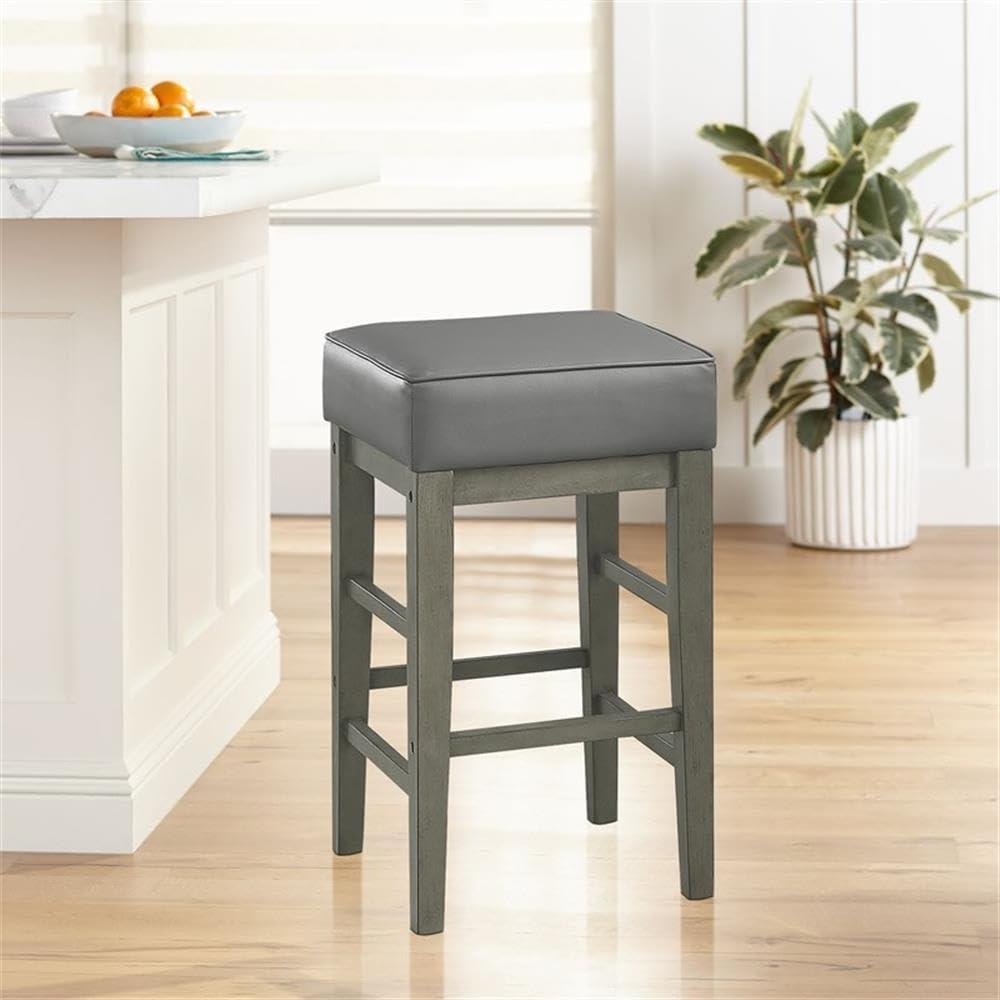 Lexicon Lexicon Wrigley Counter Height Stool (Set of 2), 26\" SH, Gray