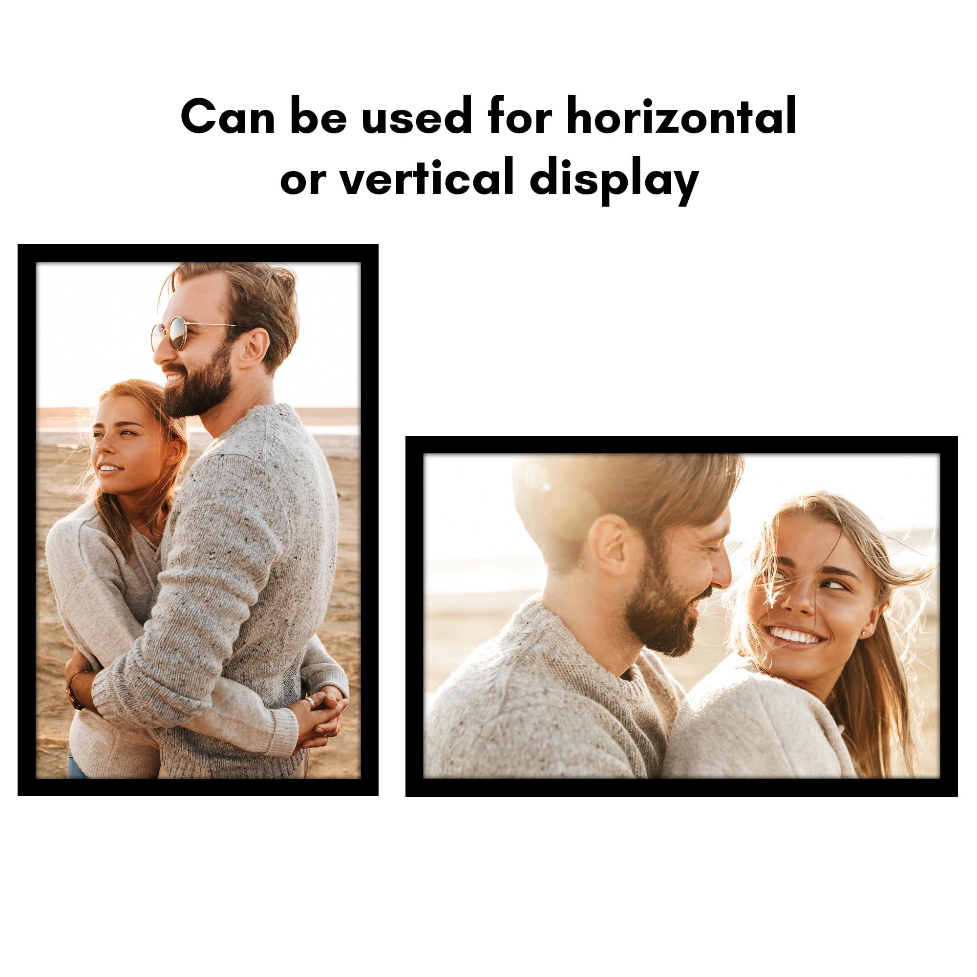 Americanflat Americanflat 22x35 Poster Frame with Polished Plexiglass - Black Picture Frame with Engineered Wood - Epic Collection - Wide Photo Frame for Wall Display