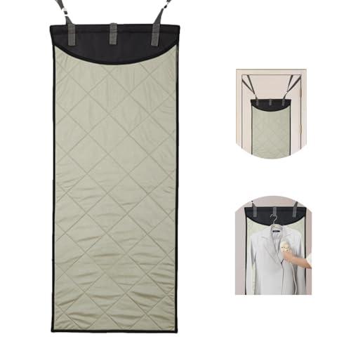 BERWDUXA BERWDUXA Over The Door Steamboard Press Pad, Vertical Hanging Clothes Ironing Board, for Handheld Steamer, Foldable Heat Resistant Clothing Care Steam Pad, with Glove(Pad)