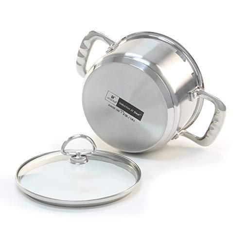 Chantal Chantal Induction 21 Steel Soup Pot with Glass Tempered Lid (2-Quart)