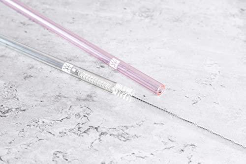 ZWILLING Zwilling 39500-600 Sorento Glass Straws, Clear, Straight, Glass, Transparent, Eco-Friendly, Reusable, Heat Resistant, Reusable, Made in Japan