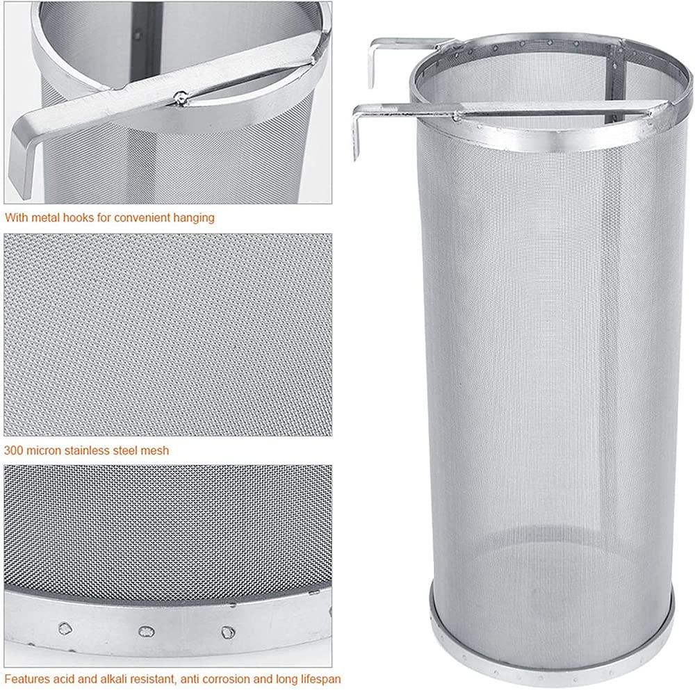 MNSSRN MNSSRN Refined Beer Filter Basket, Hops Filter, Red Wine Filter, Brewing Accessories are Solid and Durable, Malt Filter,30cm